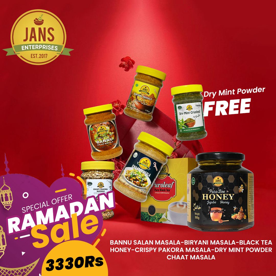 Ramazan Package 2025 (Free Dry Mint Powder ) Special Offer from Jans Enterprises