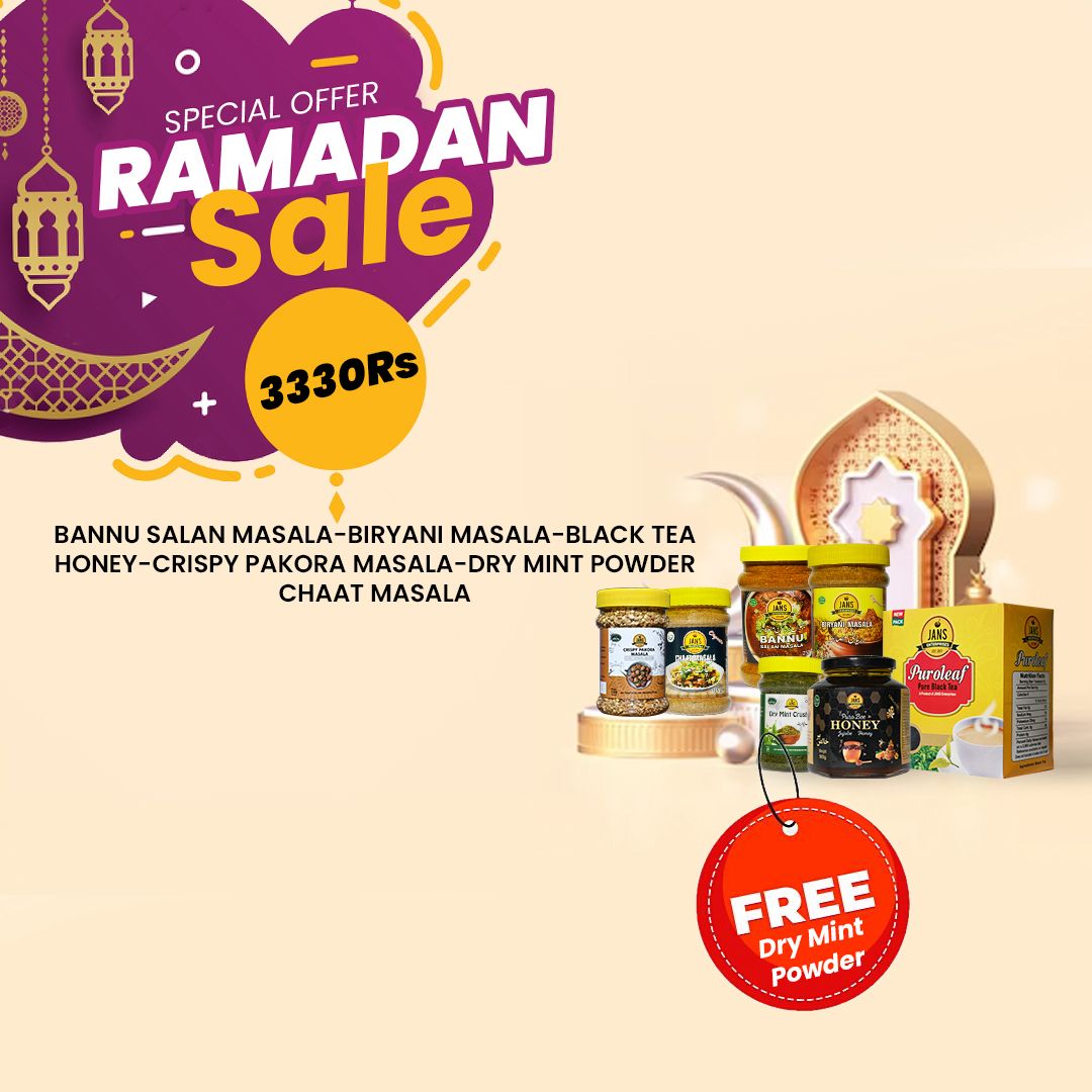 Ramazan Package 2025 (Free Dry Mint Powder ) Special Offer from Jans Enterprises